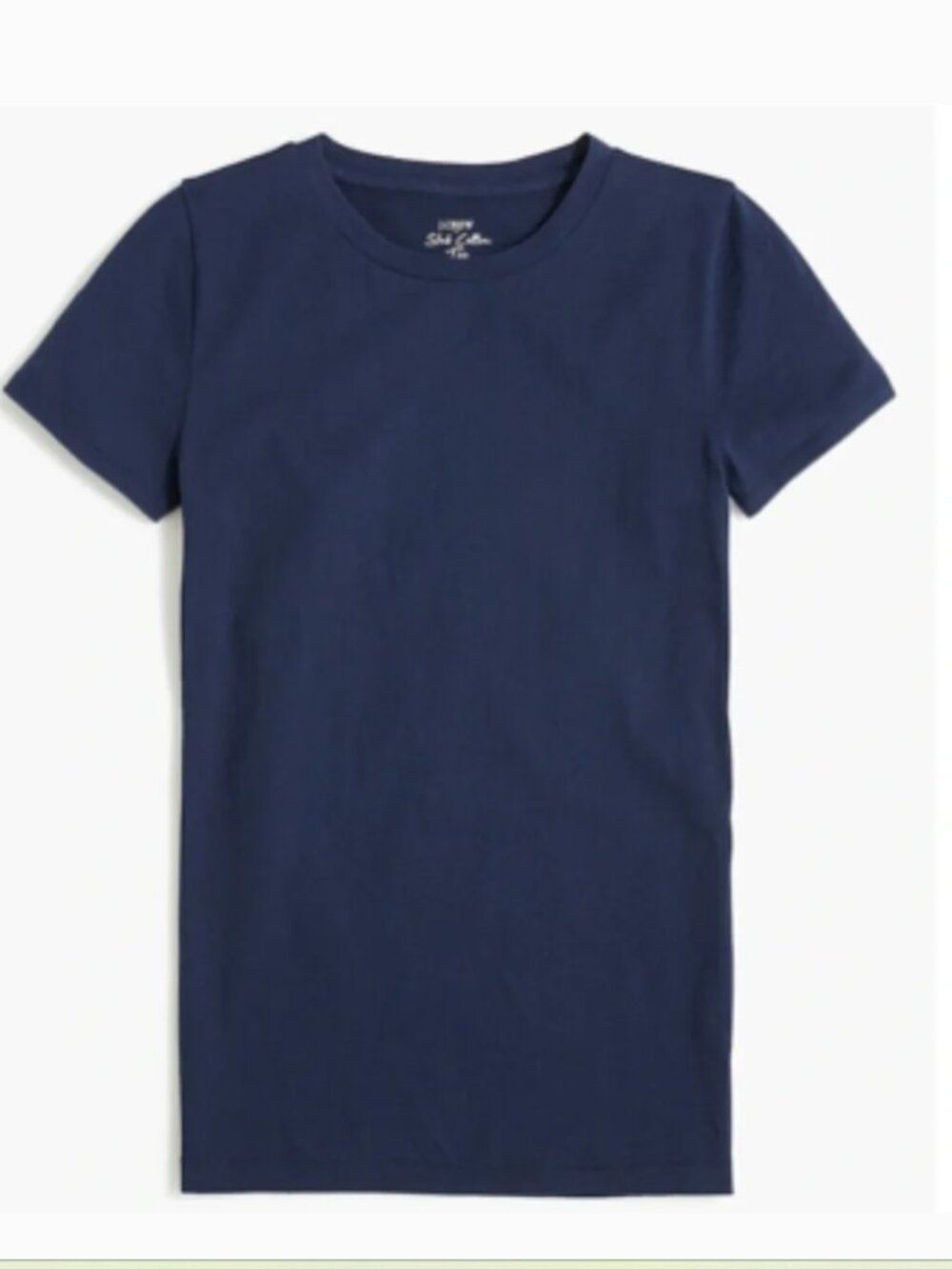 J.Crew Factory Vintage Slub Cotton Crewneck Tee – Classic Navy